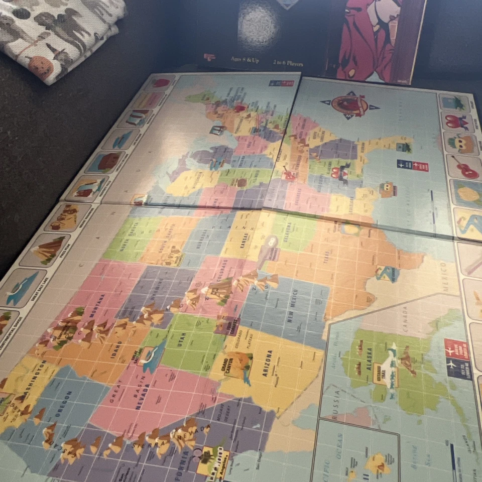 Where In The USA Is Carmen Sandiego Board Game 1993 University Games Complete - Image 4 of 4