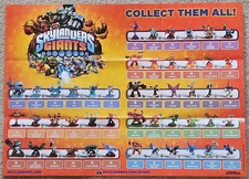 Skylanders Giants Poster - Figure Checklist 15x21 BRAND NEW Game Character Guide