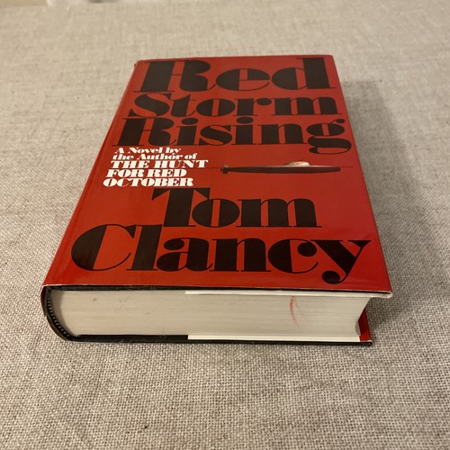 Red Storm Rising by Tom Clancy 1986 Hardcover First Edition 1st Printing - Foto 2 di 8