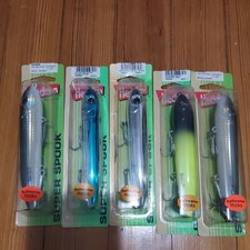 Lot of 5 Heddon Super Spook 5" Saltwater Topwater Lures *New in Package*