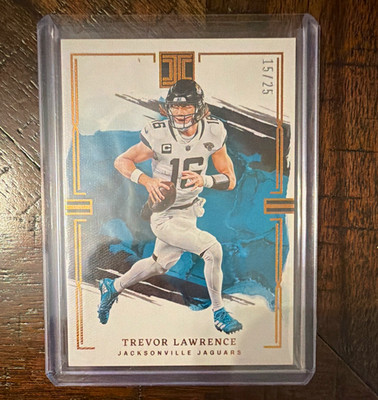 Trevor Lawrence 2023 Panini Impeccable Bronze /25 #41 Jaguars