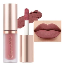 evpct 1Pcs Mauve Matte Liquid Lipstick Lip Gloss Glossy Set for Black Women 2...