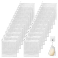 40 PCS Soap Saver Bag, Exfoliating Mesh Soap Saver Pouch Bags, Bubble Mesh Ne...