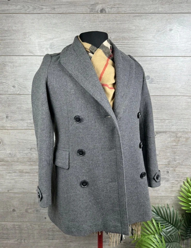 Burberry Brit Mujer Abrigo Lana Doble Pecho Mujer M/US 6-8/IT 42-44 Foto 2 de 4