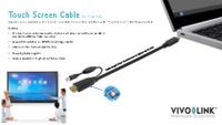 Vivolink PROUSBCHDMIUSBB5 Touch Screen Cable 5m Black - Afbeelding 2 van 2