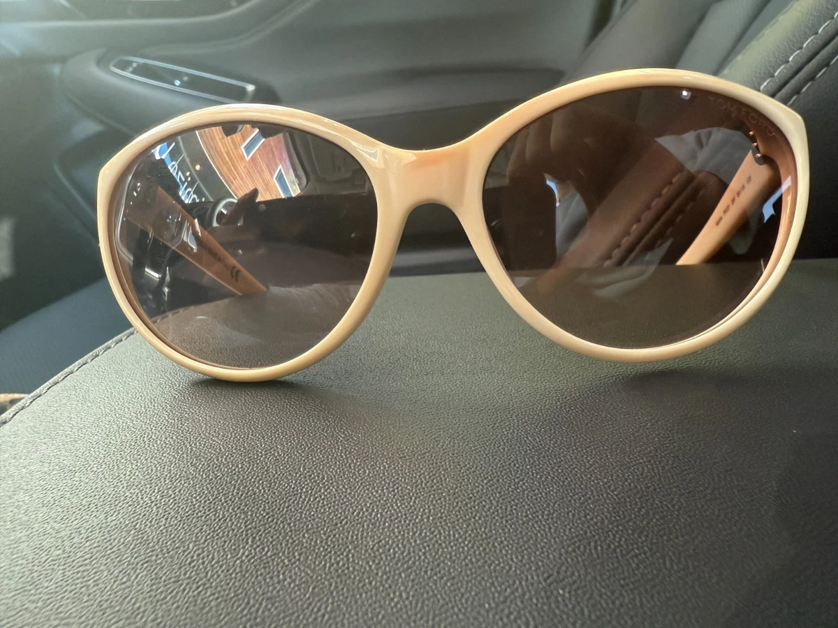 Tom Ford White Brown Sunglasses for Women for sale | eBay display picture 3