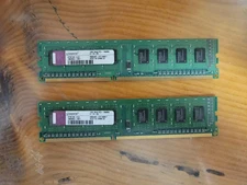 2 Sticks Kingston 1GB/DIMM SDRAM Memory (KTW149-ELD) DDR3 1333MT/s CL9 PC-10600