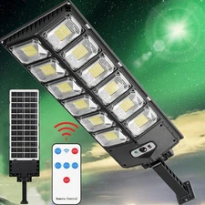 Commercial 1000000LM LED Outdoor Dusk to Dawn Solar Street Light Road Area Lamp