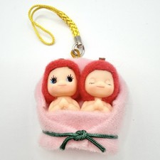 Kewpie costum QP Happines Apple Kewpie Gotochi Netsuke keychain Japan Twins