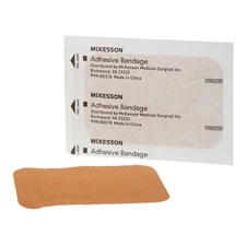 50 McKesson Adhesive Bandages 2" x 3" Fabric Patch Band Aid Strips Tan 16-4816