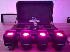 Chauvet DJ Freedom H1 LED Wireless DMX Uplight Kit 4 PARs Case Remote