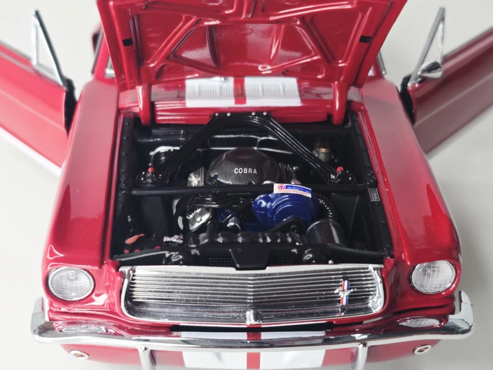 Exact Detail - 1966 Shelby Mustang GT350 Red - 1:18 Diecast - Image 3 of 4