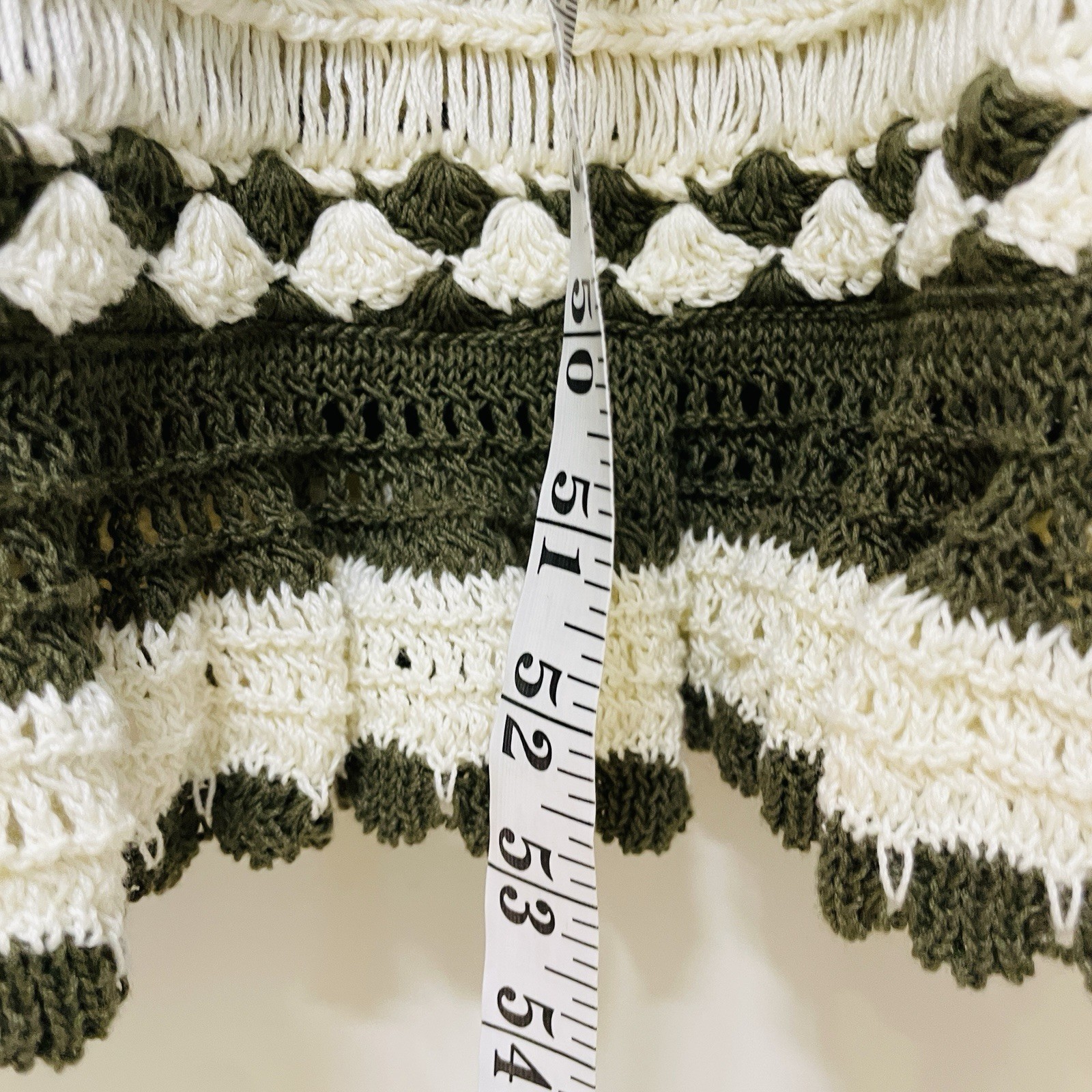 Zimmermann Devi Frill Cotton Crochet Midi Dress Size 0/AU 8/US 4 Cross Back Tie