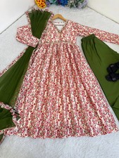 New Anarkali Gown Wedding Party Wear Long Drees Ready To Wear Traditional Outfit