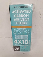 Luxoton Activated Carbon Air Vent Filters Home Pack of 20 4"x12" Floor Vent -1C