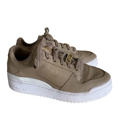 Adidas Forum Bold Platform Sneakers Beige Gold Women Size 9