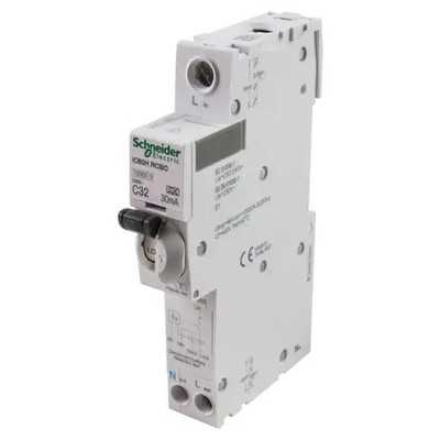 Schneider Acti9 32A 30mA Typ A C-Curve RCBO A9D11832