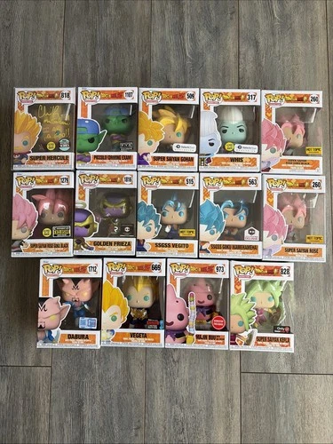 Lot of 14 Dragon Ball Z Super Funko Pop