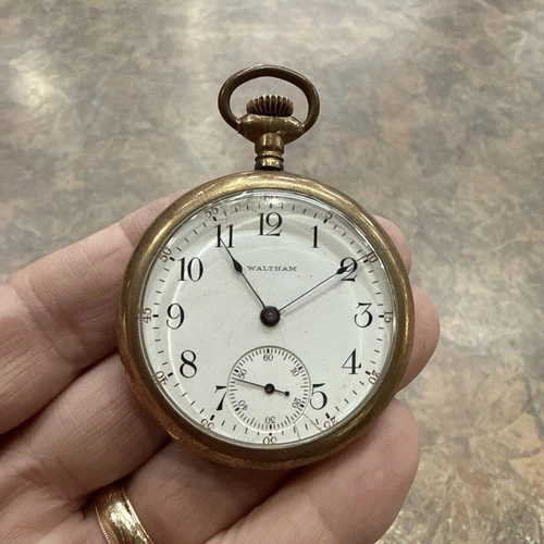 Antique 1906 Waltham 16S 17J Grade 625  Pocket Watch 20 Year Gold Filled Case