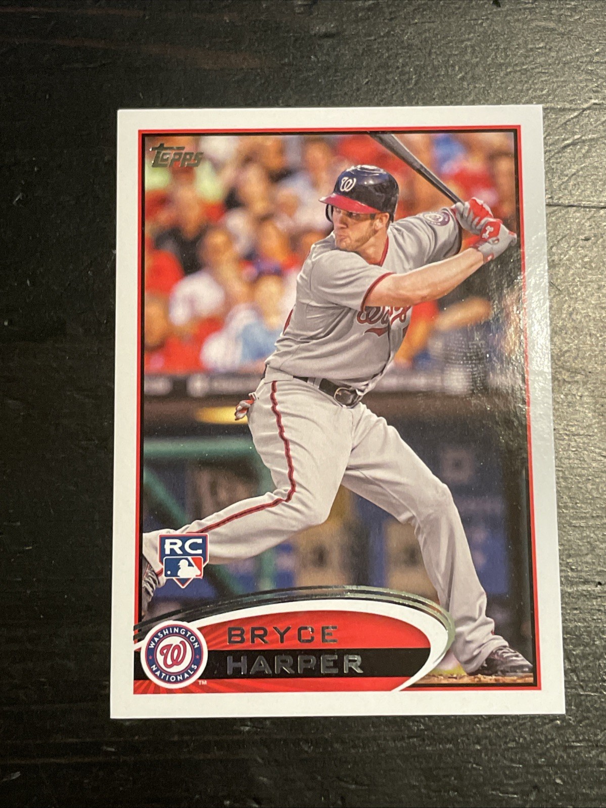 2012 Topps #661 Bryce Harper RC BLUE HELMET VARIATION Rookie Card