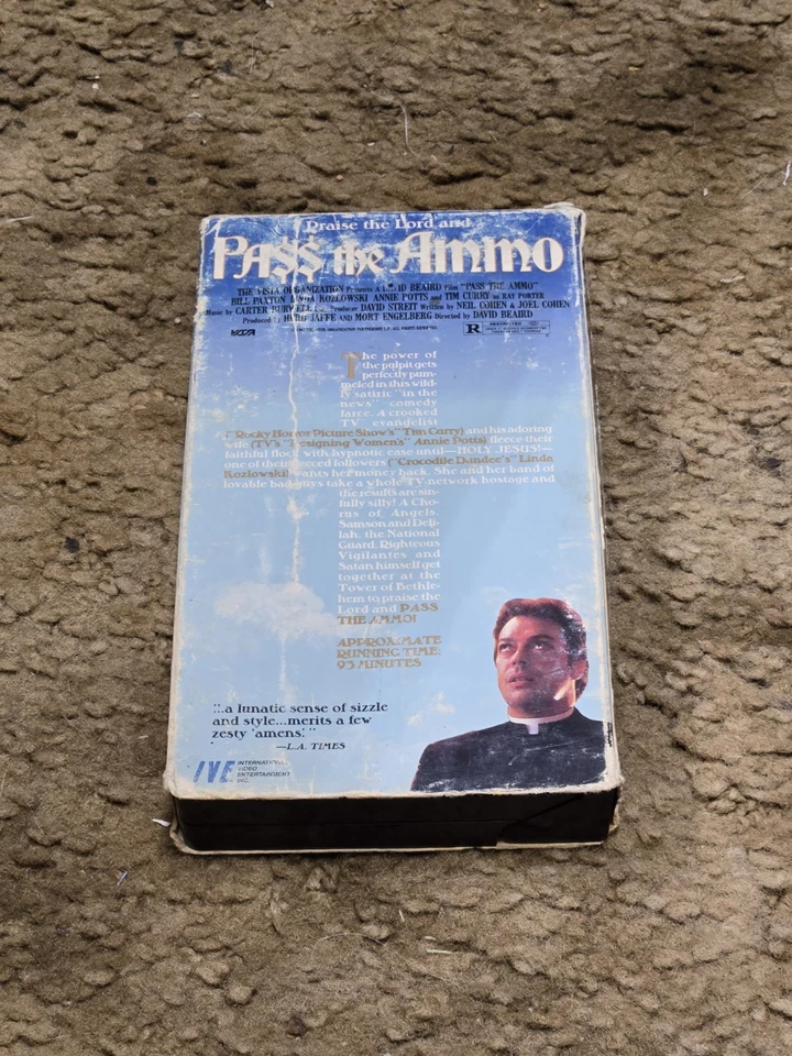 RARE OOP OUT OF PRINT VHS PASS THE AMMO BILL PAXTON TIM CURRY ANNIE POTTS 1987 - Image 2 of 4