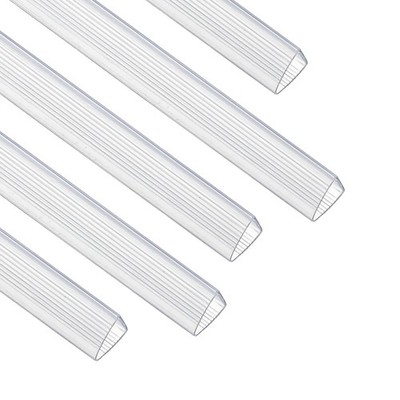 10Pcs 13x15mm Binding Bars, 120 Sheets Capacity, Transparent White