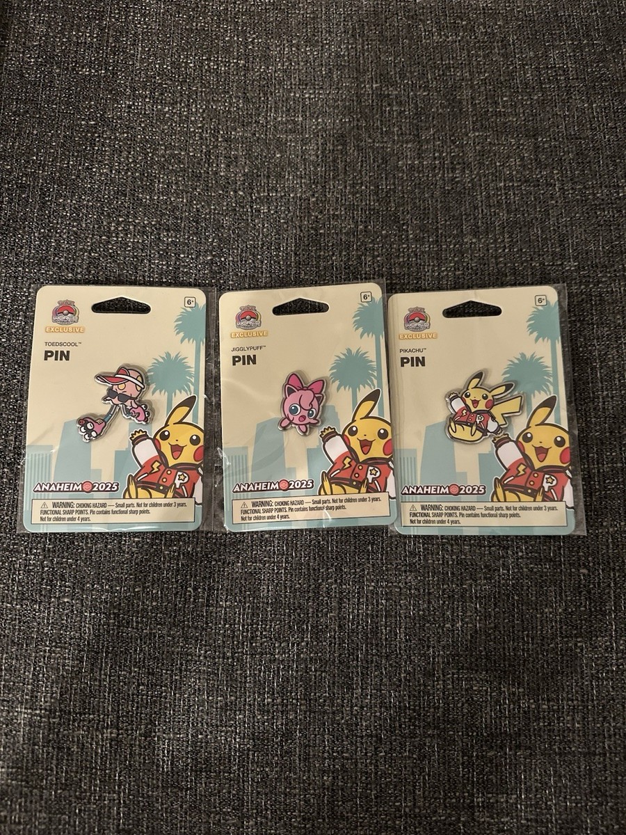 【3個セット】WCS2025アナハイム　ピンズ　ピカチュウプリンノノクラゲ WCS2025 アナハイム ピンバッジ ピンズ プリン ピカチュウ