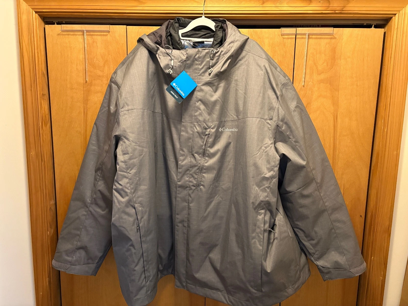 Columbia Whirlibird IV Interchange Jacket for Men - Gray Size 6X NEW WITH TAGS
