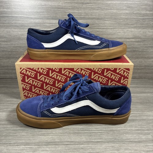 Men 8.5 / Women 10 - Vans Style 36 True Navy Gum with Box Excellent Condition - Picture 2 of 20