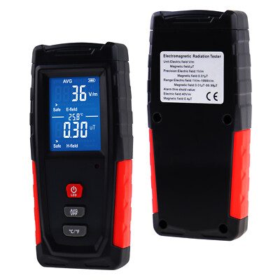5.23'' Magnetic Field Radiation Detector Temperature EMF Tester Color-screen New