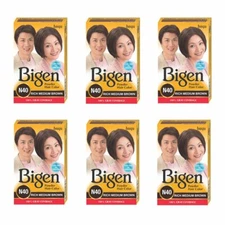  Bigen Powder Hair Color, Rich Medium Brown N40 - Pack of 6 (Combo Set)