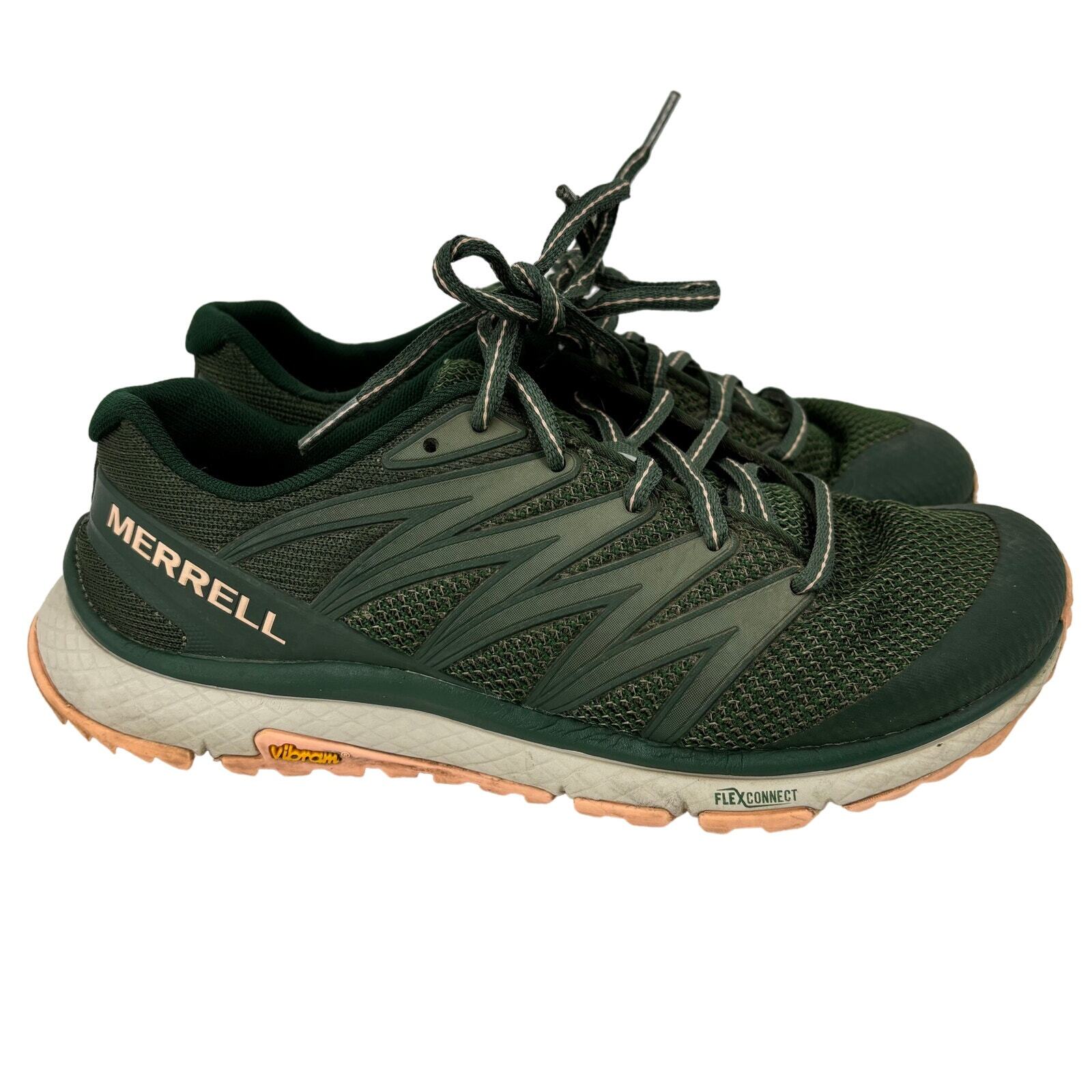 Scarpe da ginnastica Merrell Bare Access Flex Trail Running verde scuro da donna taglia 7