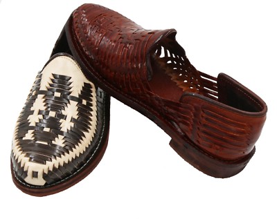 Men genuine authentic Mexican Huraches leather sandals welt stitched sole