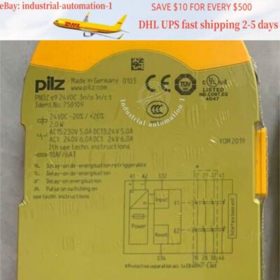 1pcs new PILZ 750109 PNOZ s9 24VDC 3 n/o 1 n/c t safety relay