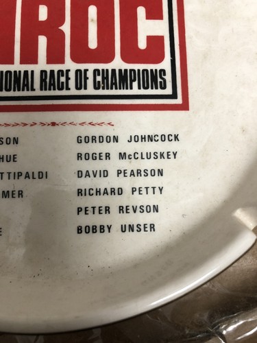 1973-1974 Inaugural International Race of Champions Ashtray Foyt Unser Petty EX+ - Picture 4 of 5