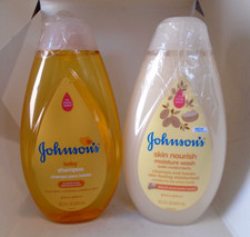 Johnson  s Baby Shampoo/Moisture Wash 20.3 oz each - 2 Pack BROKEN PUMPS 
