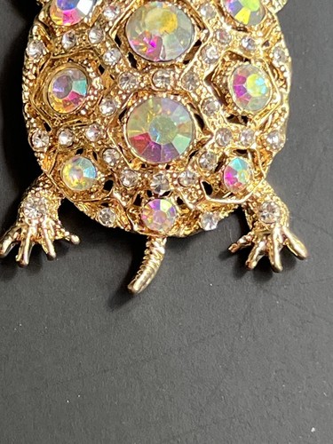 Schildkröte Anhänger Mode Schmuck Kristall/Diamant in Gold Farbeinstellung 2,5 Zoll - Bild 4 von 12