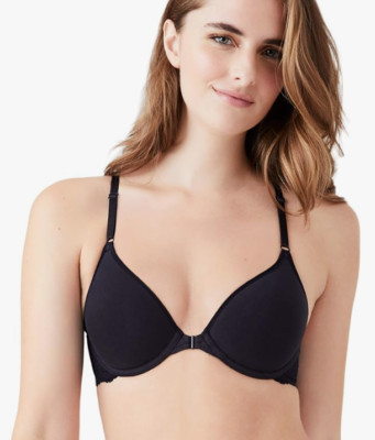 b.tempt'd Women's Inspired Eyelet Front Close Racerback T-Shirt Bra 34C  5922