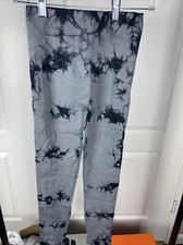 Ladies High Waist Yoga Pants Size M Gray