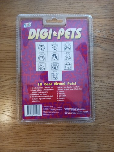 Digi Pets Electronic Virtual Pet Game Green New old stock 2005 - Picture 2 of 2