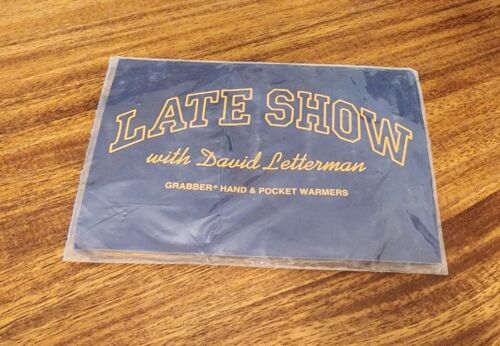Vintage David Letterman Late Show Grabber Hand & Pocket Warmer - Afbeelding 1 van 4