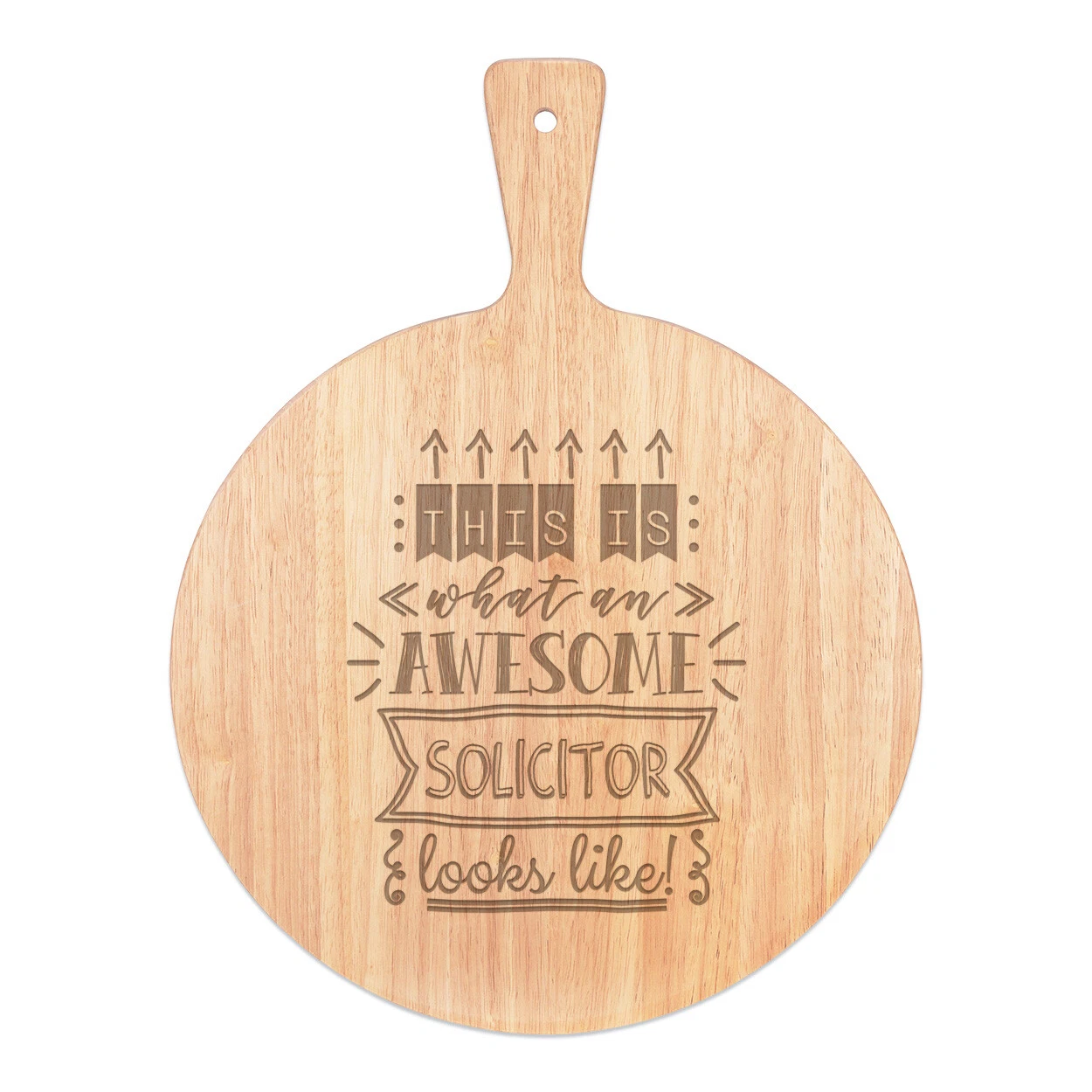 This Is What An Awesome Solicitor Looks Like Pizza Board Paddle Wooden Funny