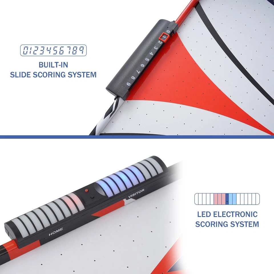 54" Air-Powered Hockey Table 12V  Sport Hockey Game Pushers Pucks LED Scoreboard - Image 2 of 4