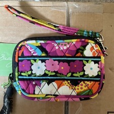 Vera Bradley Zip Around Wallet Wristlet Pink Floral