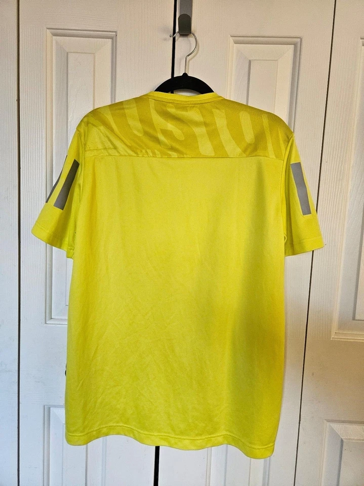 Adidas 2020 Boston Marathon 5k Camiseta Verde Neón Amarillo M Foto 2 de 4