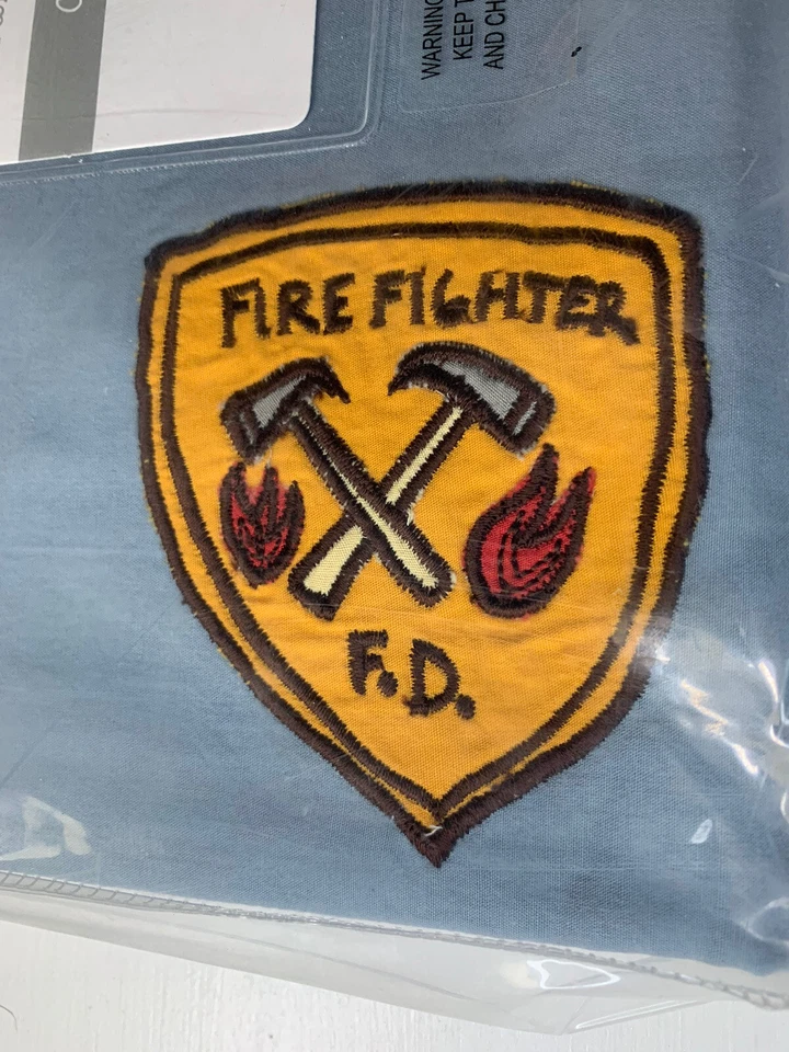 The Land of Nod Crib Skirt Fire Cadet Fireman Firefighter Boys Nursery NEW Crate - Image 2 of 4