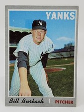 1970 Topps Baseball Card #167 Bill Burbach - New York Yankees  