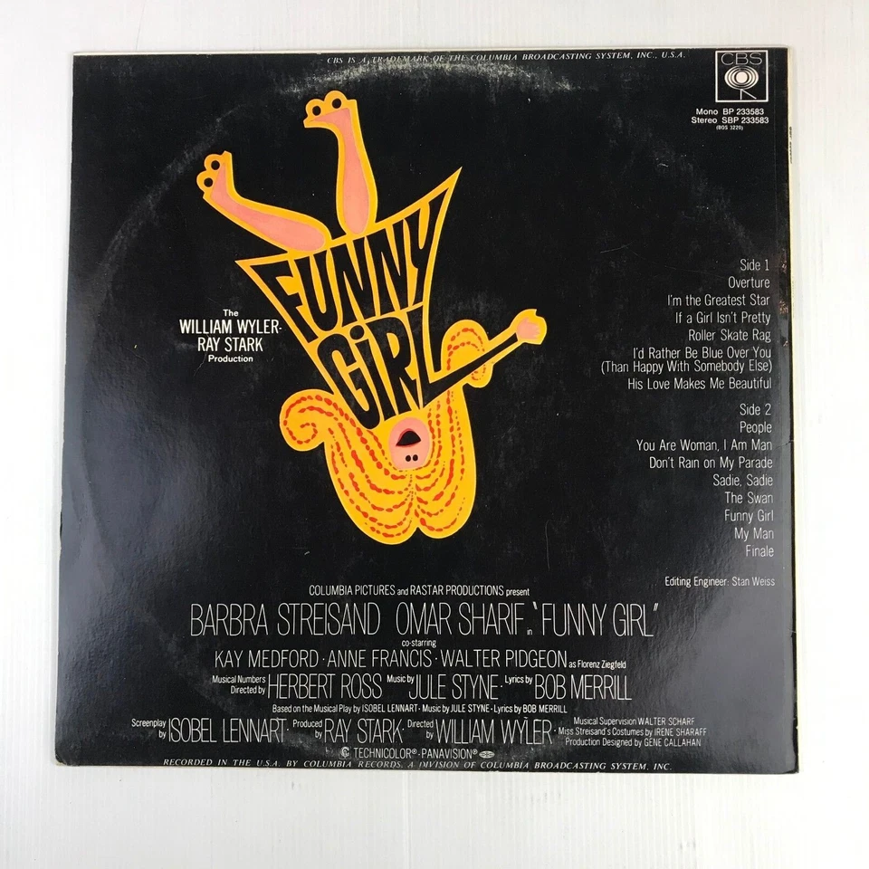 Disco de vinilo Funny Girl Barbra Streisand - Omar Sharif Foto 2 de 4