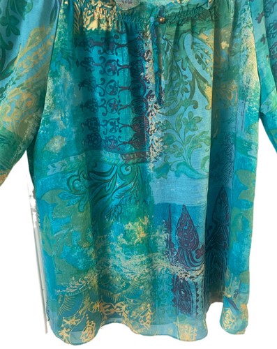 Blusa para mujer de segunda mano talla pequeña estilo hippie boho - Imagen 6 de 11