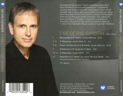 KEVIN KENNER - LATE CHOPIN WORKS NEW CD 190295635206| eBay KEVIN KENNER - LATE CHOPIN WORKS NEW CD 190295635206| eBay